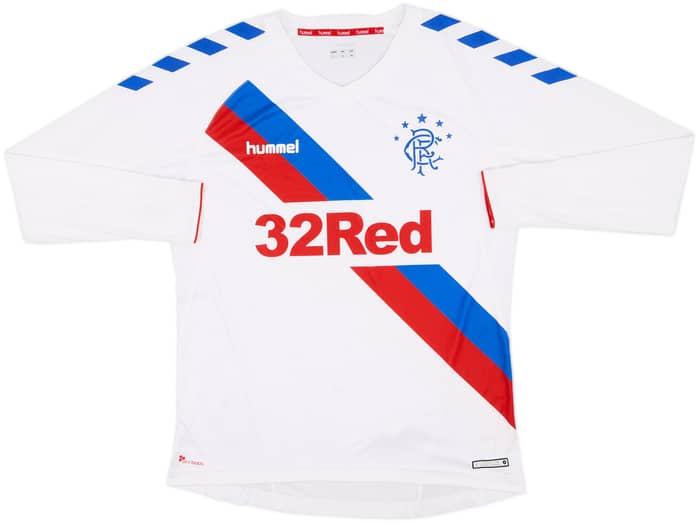 2018-19 Rangers Away L/S Shirt - 10/10 - (L)