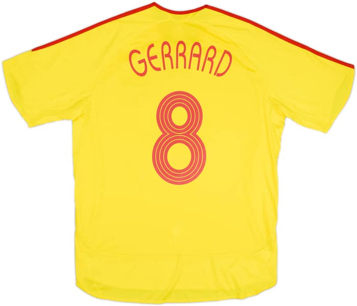 Camiseta de visitante del Liverpool 2006-07 Gerrard #8 - 10/10 - (L)