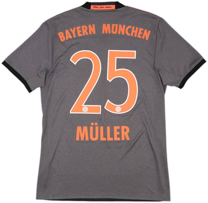 2016-17 Bayern Munich Away Shirt Muller #25 - 10/10 - (S)