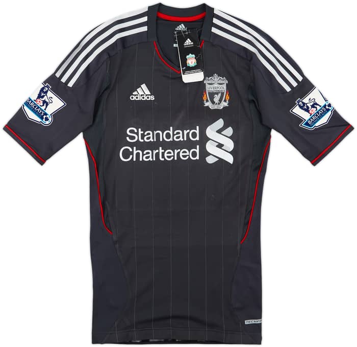 2011-12 Liverpool Player Issue TechFit Away Shirt Agger #5 (S/M)