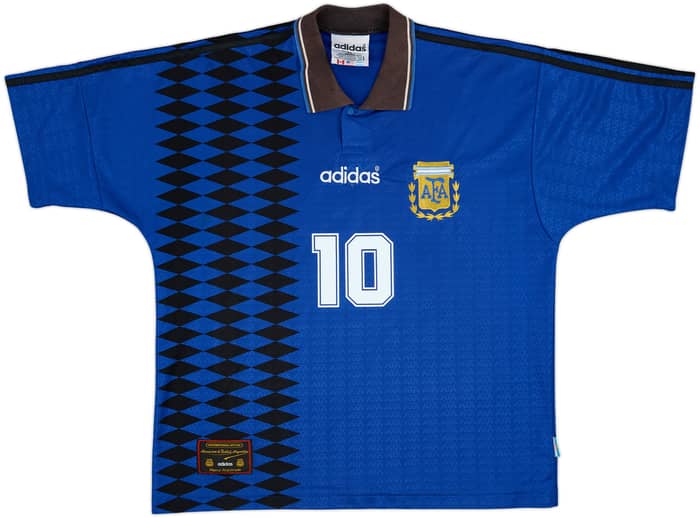 1994-97 Argentina Away Shirt Maradona #10 - 9/10 - (L)