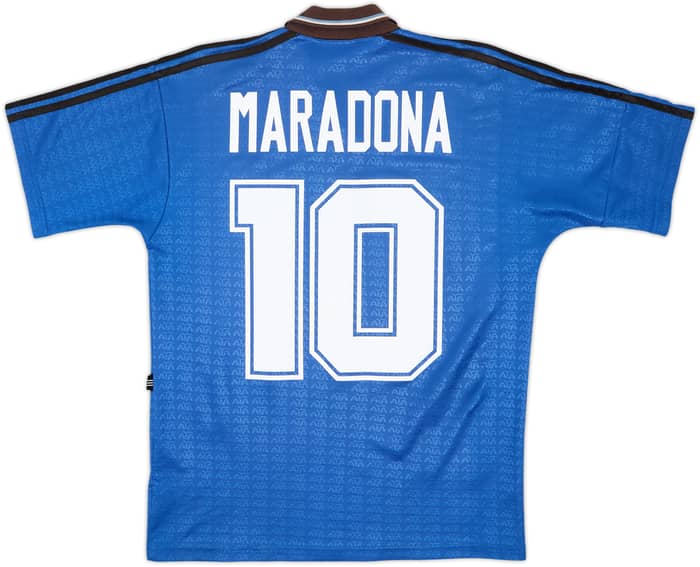 1994-97 Argentina Away Shirt Maradona #10 - 7/10 - (S)