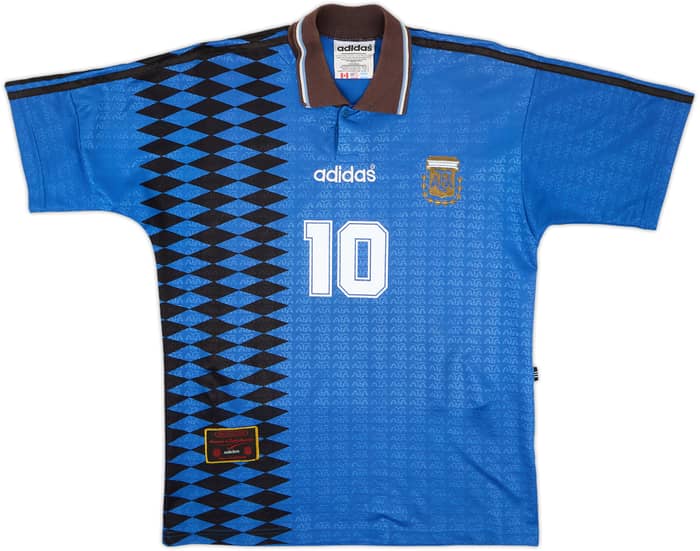 1994-97 Argentina Away Shirt Maradona #10 - 7/10 - (S)