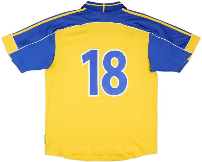 2000-02 Sweden Match Issue Home Shirt #18