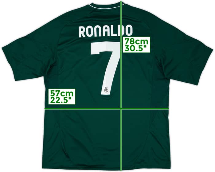 2012-13 Real Madrid CL Third Shirt Ronaldo #7 - 8/10 - (XL)