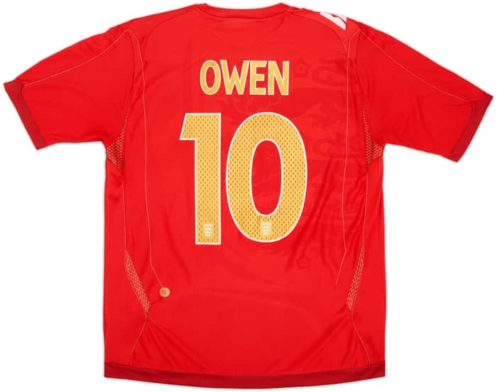 2006-08 England Away Shirt Owen #10 - 5/10 - (L)