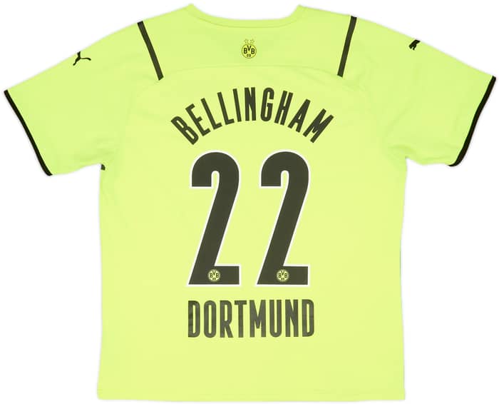 2021-22 Borussia Dortmund European Home Shirt Bellingham #22 - 7/10 - (L)