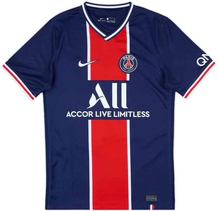 2020-21 Paris Saint-Germain Home Shirt Mbappe #7 - 10/10 - (S)