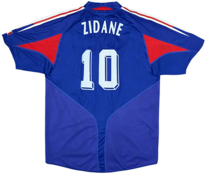 2004-06 France Home Shirt Zidane #10 - 7/10 - (L)