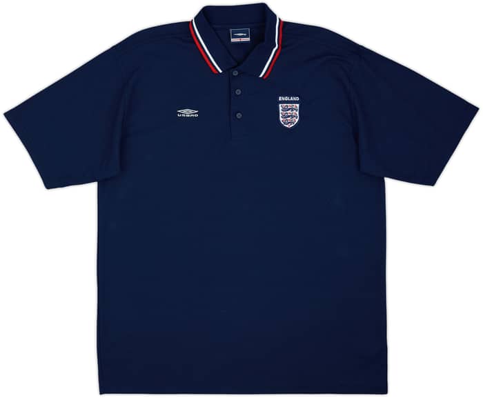 2002-03 England Umbro Polo Shirt - 9/10 - (XL)