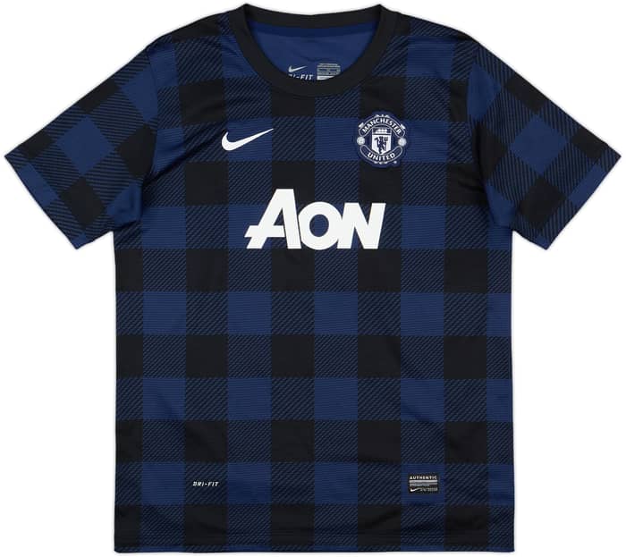 2013-14 Manchester United Away Shirt Vidic #15 - 9/10 - (XL.Boys)