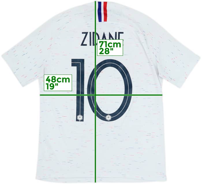 2018 France Authentic Away Shirt Zidane #10 - 5/10 - (M)