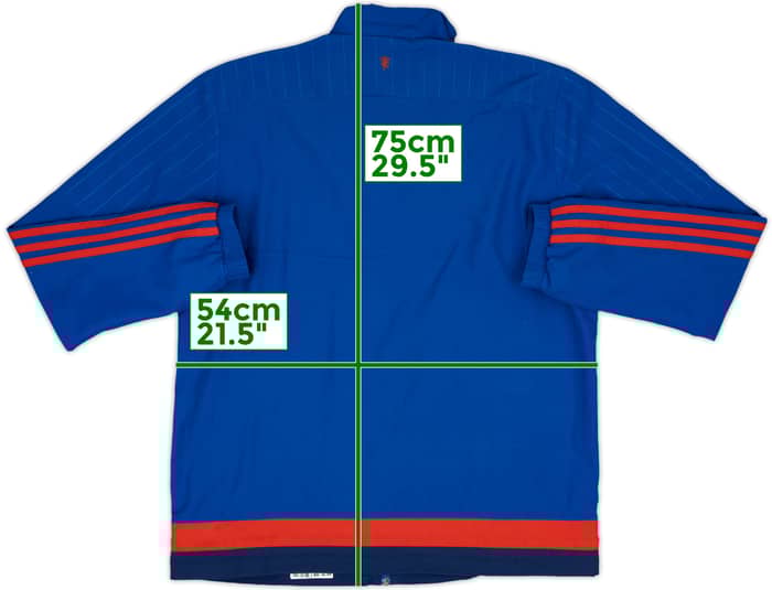 2015-16 Manchester United adidas Track Jacket - 6/10 - (M)