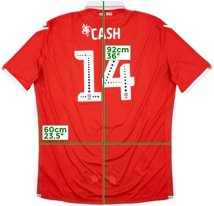 2018-19 Nottingham Forest Home Shirt Cash #14 - 7/10 - (5XL)
