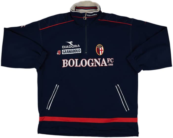 1998-00 Bologna Diadora 1/4 Zip Training Top - 8/10 - (XL)