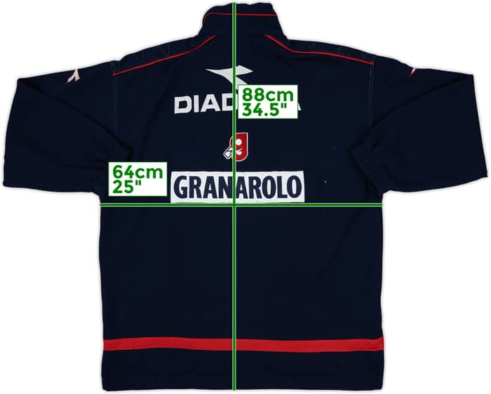 1998-00 Bologna Diadora 1/4 Zip Training Top - 8/10 - (XL)