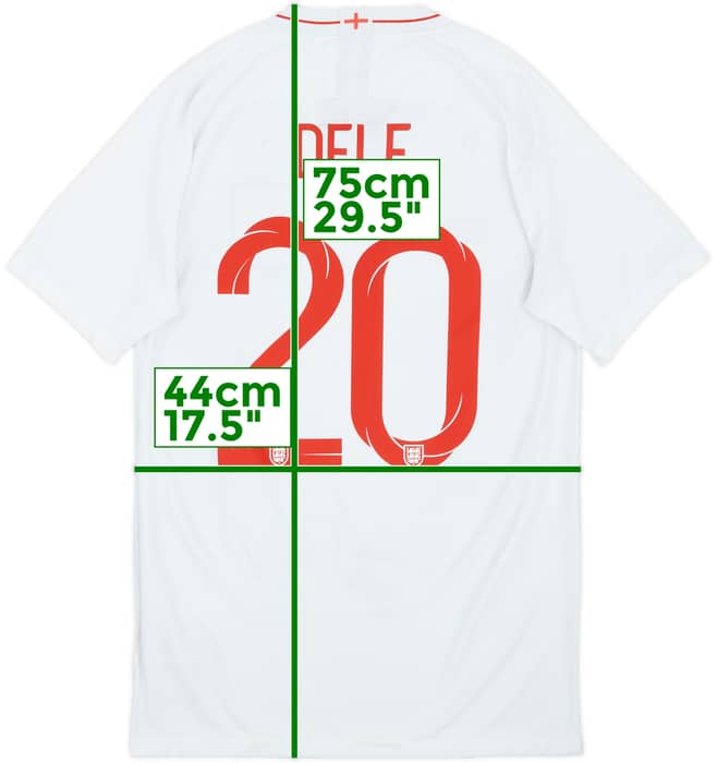 2018-19 England Home Shirt Dele #20 - 5/10 - (S)