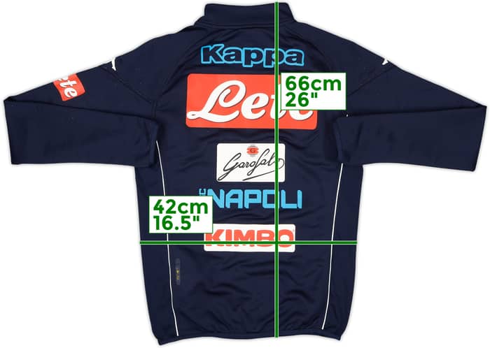 2017-18 Napoli Kappa Track Jacket - 8/10 - (XS)