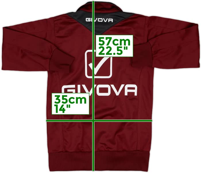 2012-13 Salernitana Givova Track Jacket - 8/10 - (3XS)