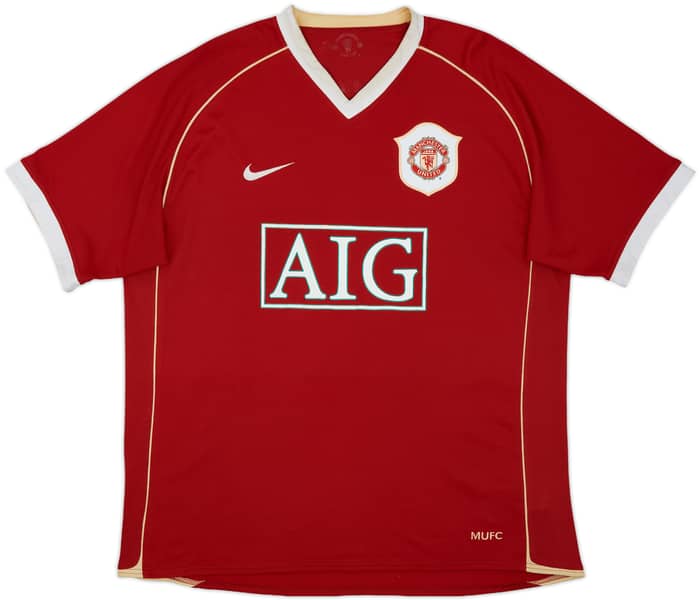 2006-07 Manchester United Home Shirt Evra #3 - 6/10 - (L)
