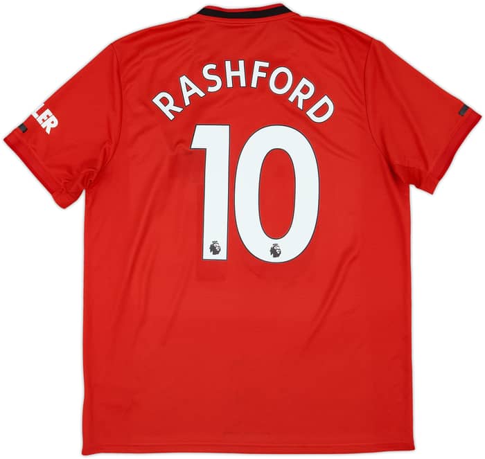 2019-20 Manchester United Home Shirt Rashford #10 - 5/10 - (XL)