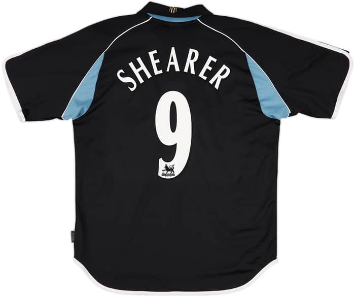 2000-01 Newcastle Away Shirt Shearer #9 - 8/10 - (L)