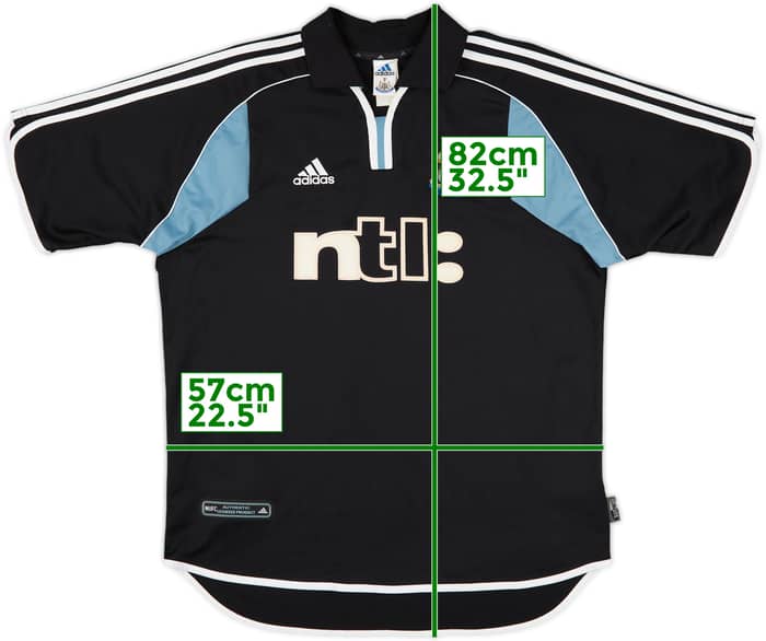 2000-01 Newcastle Away Shirt Shearer #9 - 8/10 - (L)