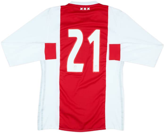 2017-18 Ajax Women Match Issue Home L/S Shirt #21