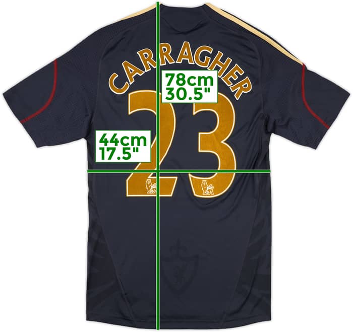 2009-10 Liverpool Away Shirt Carragher #23 - 8/10 - (S)