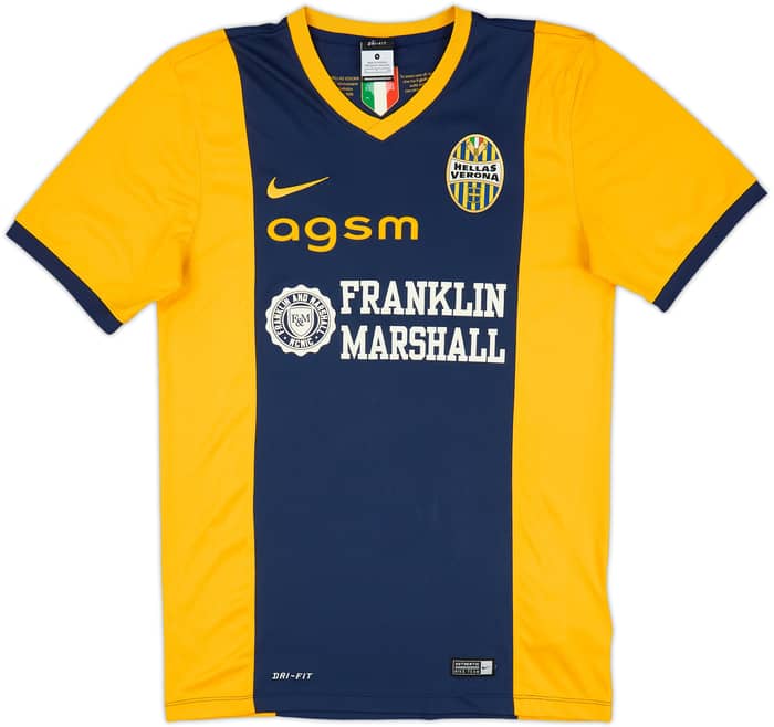 2014-15 Hellas Verona Home Shirt Saviola #7 - 8/10 - (S)