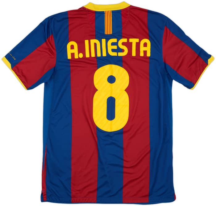 2010-11 Barcelona Home Shirt A.Iniesta #8 - 6/10 - (M)