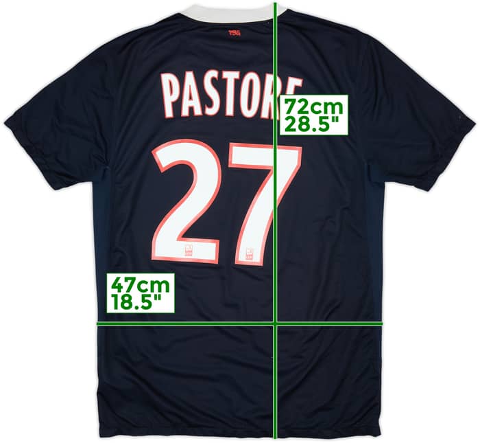2011-12 Paris Saint-Germain Home Shirt Pastore #27 - 6/10 - (M)