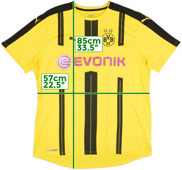 2016-17 Borussia Dortmund Home Shirt - 5/10 - (XXL)