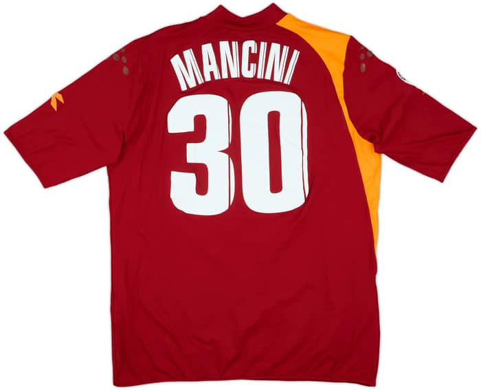 2005-06 Roma Match Issue Home Shirt Mancini #30