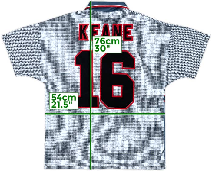 1995-96 Manchester United Away Shirt Keane #16 - 8/10 - (M)