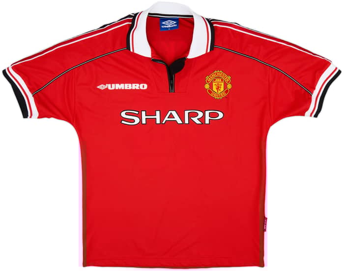 1998-00 Manchester United Home Shirt Solskjaer #20 - 9/10 - (M)