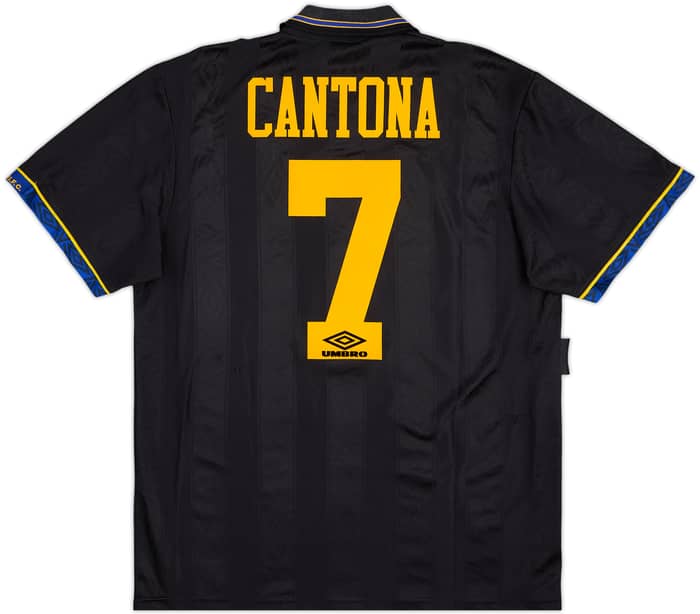 1993-95 Manchester United Away Shirt Cantona #7 - 8/10 - (L)
