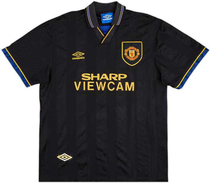1993-95 Manchester United Away Shirt Cantona #7 - 8/10 - (L)