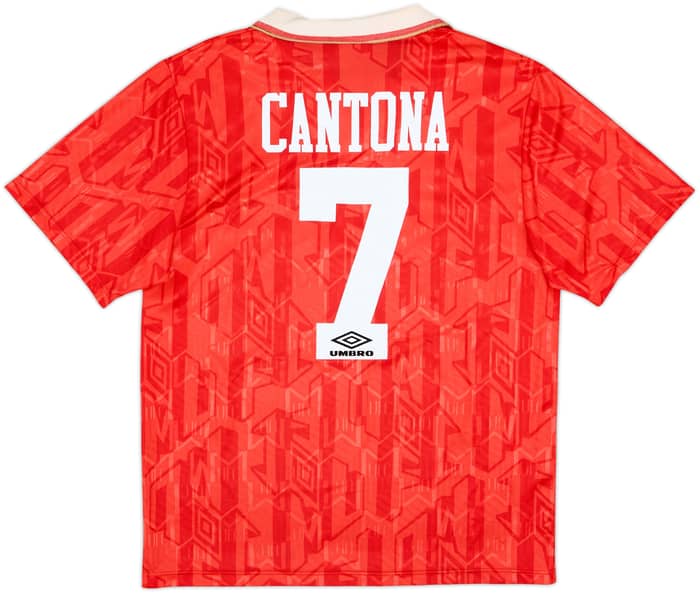 1992-94 Manchester United Home Shirt Cantona #7 - 6/10 - (L)