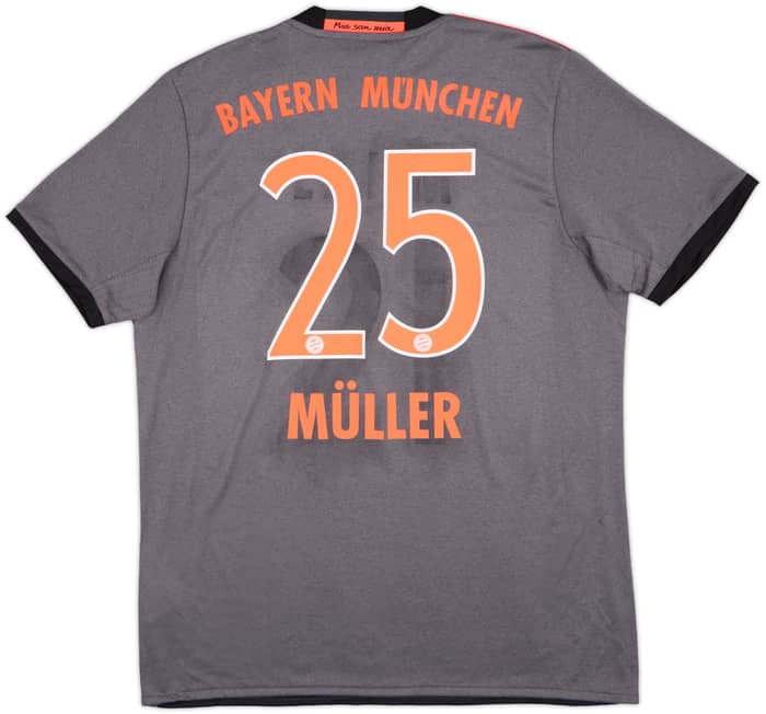 2016-17 Bayern Munich Away Shirt Muller #25 (L)