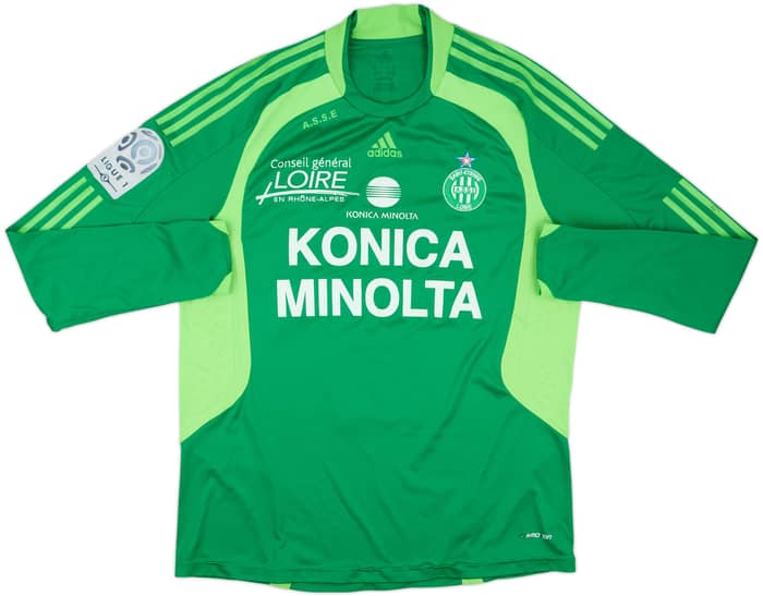 2008-09 Saint Etienne Match Issue Home L/S Shirt Matsui #22