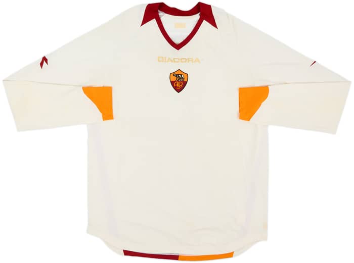 2006-07 Roma Away L/S Shirt - 4/10 - (XL)