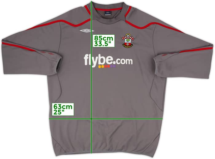 2007-08 Southampton Umbro Sweat Top - 8/10 - (3XL)