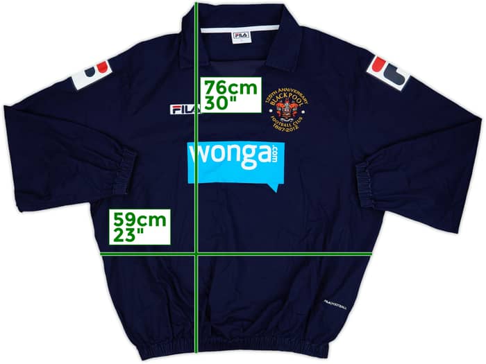 2011-13 Blackpool Fila 125th Anniversary Drill Top - 9/10 - (L)