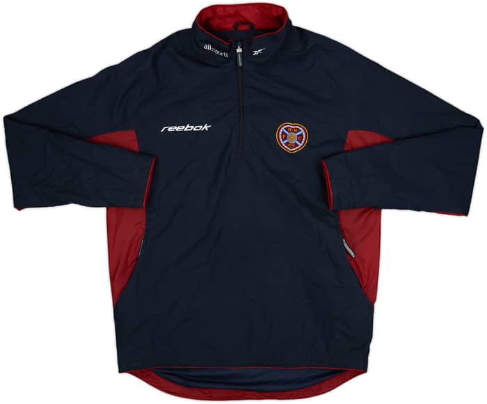 2002-03 Hearts Reebok 1/4 Zip Track Jacket - 8/10 - (XS)