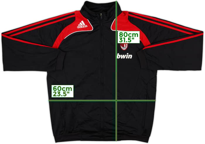 2008-09 AC Milan adidas Track Jacket - 8/10 - (L/XL)