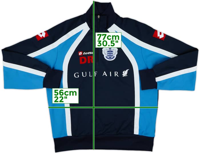 2009-10 QPR Lotto Player Issue 1/4 Zip Drill Top DR - 8/10 - (L)