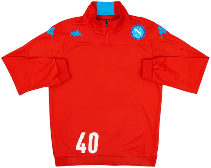 2015-16 Napoli Kappa Player Issue 1/4 Zip Drill Top #40 - 5/10 - (L)