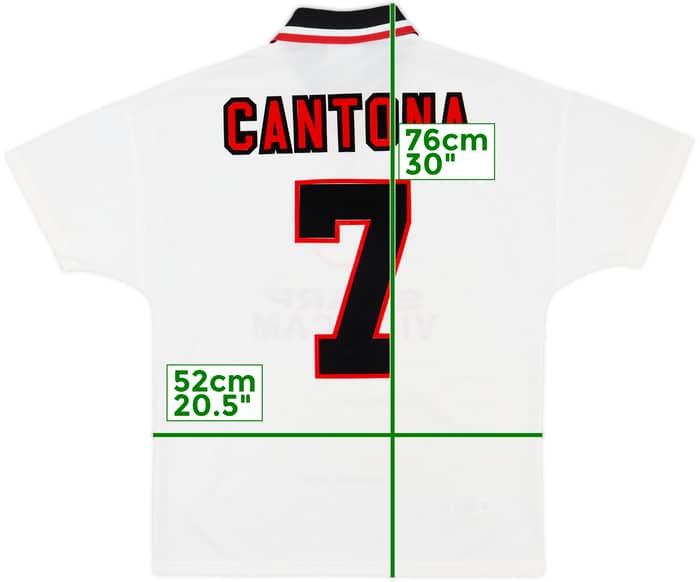 1996-97 Manchester United Away Shirt Cantona #7 - 9/10 - (M)