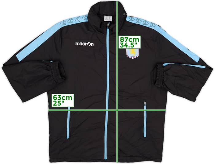 2012-13 Aston Villa Macron Track Jacket - 8/10 - (XL)